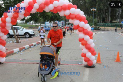 מרוץ "אייל" עם איתי בעגלה .
